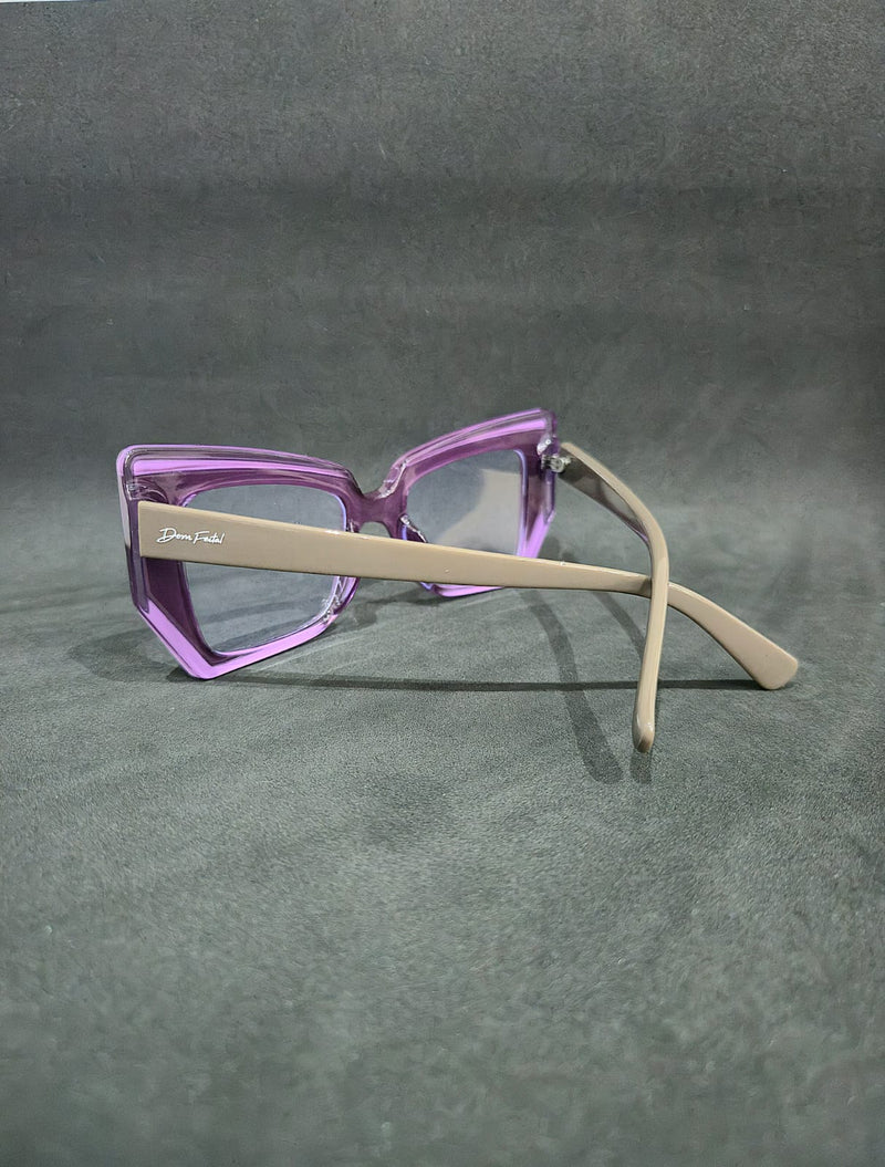 Armação de Óculos de Grau Gatinho em Acetato Italiano